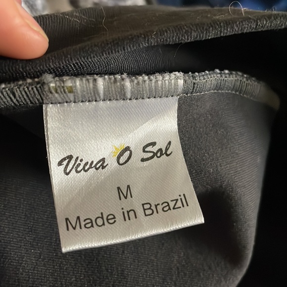 Viva O Sol Criss across Open Back Athletic Stretchy Tank Top Grey - Picture 10 of 11